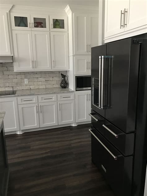 black stainless steel and white cabinets|black stainless steel black cabinets.